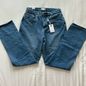 NWT Good American Good Boy Straight Jeans
